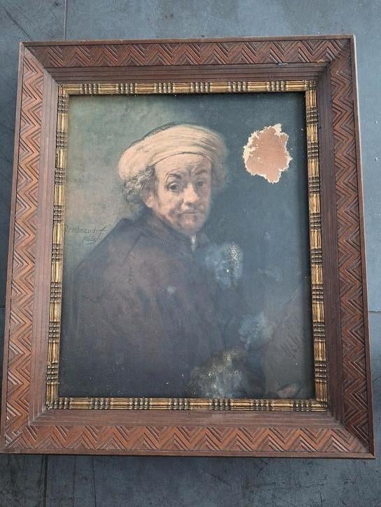 Rembrandt toile 62cm sur 72cm, Ophalen