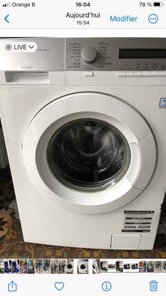 Lave-linge AEG, Electroménager, 6 à 8 kg, Enlèvement ou Envoi, 1200 à 1600 tours