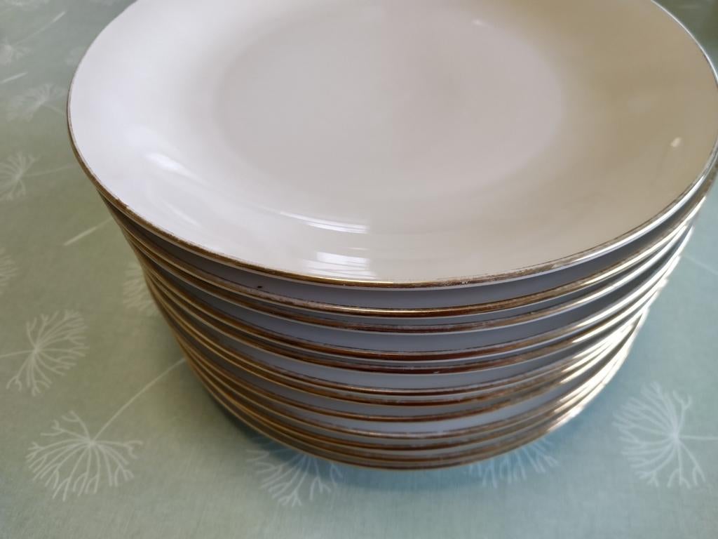 12 platte borden  , Bavaria Seltmann Weiden,setprijs 10euro, Ophalen, Bord(en)