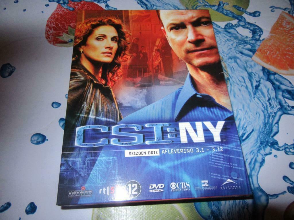 CSI:NY SEIZOEN 3 AFLEVERING 3.1-3.12, Cd's en Dvd's, Vanaf 12 jaar, Ophalen of Verzenden, Actie en Avontuur