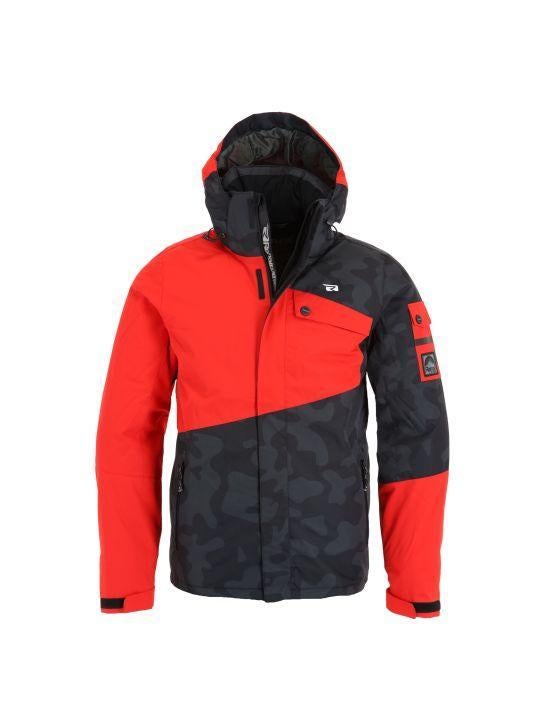 winterjas ski maat 164 rood/zwart Rehall, Ophalen, Zo goed als nieuw, Rehall, Jongen