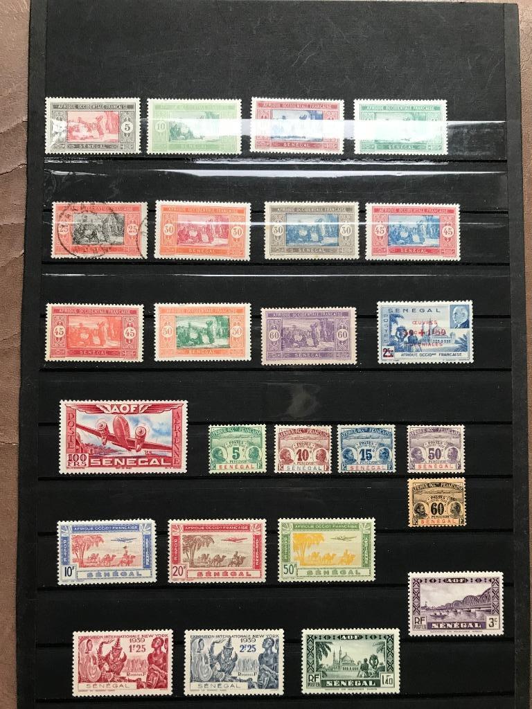 timbres-poste Sénégal Afrique occidentale française, Enlèvement ou Envoi