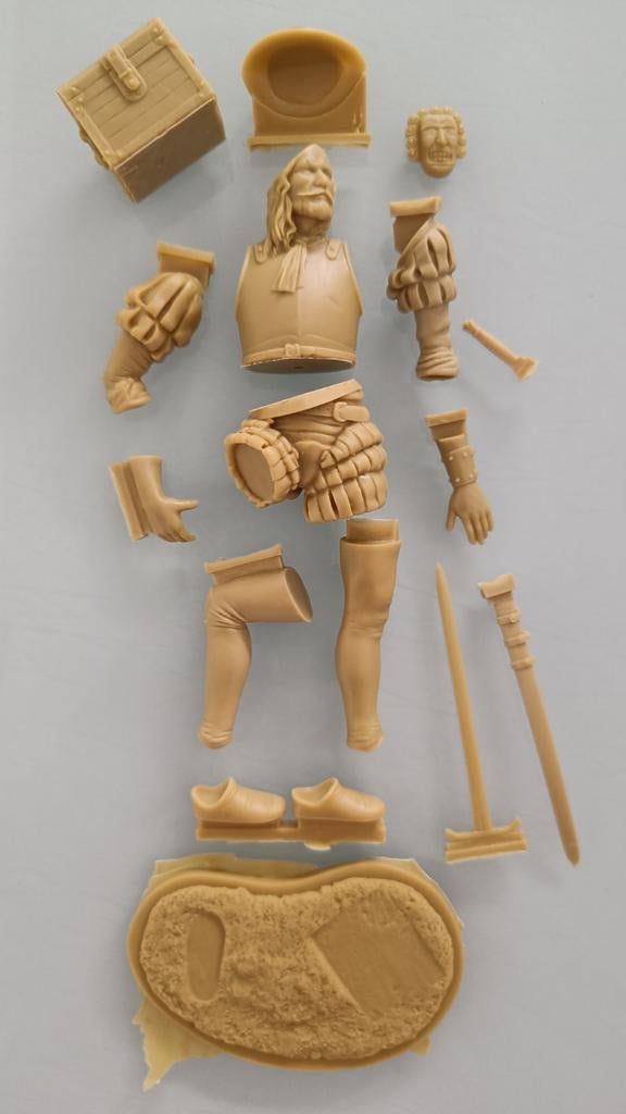 Amati 120 mm. Collection Conquérant espagnol 8510/13, Enlèvement ou Envoi, Comme neuf, Plus grand que 1:35, Personnage ou Figurines