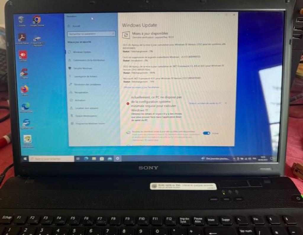 Portable Sony VAIO, écran 15,6 pouces, HDD, 16 pouces, Enlèvement, Utilisé