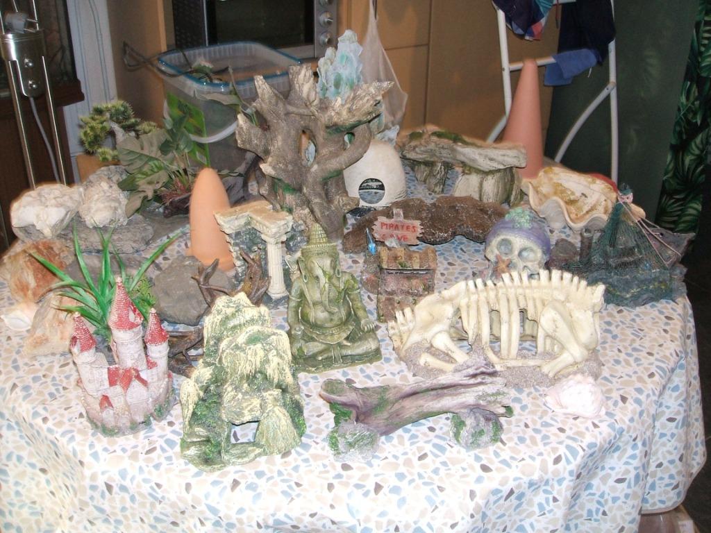 Aquarium decoratie, Ophalen, Gebruikt