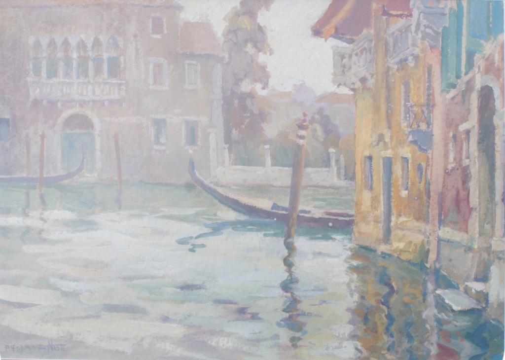Alfred Van Neste (1874-1969): Venetië (54 x 44 cm), Ophalen of Verzenden