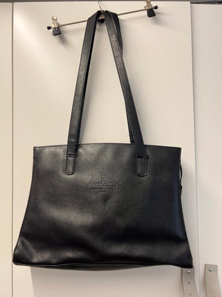 Handtas David Jones, Handtassen en Accessoires, Ophalen of Verzenden, Gebruikt, Zwart, Shopper