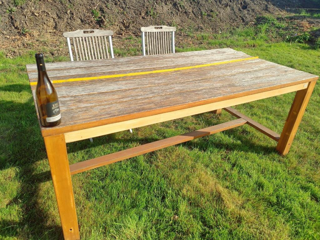 Tuintafel AVANDGARDEN  ** ondertussen reeds gedemonteerd **, Ophalen, Gebruikt, Rechthoekig, Hout