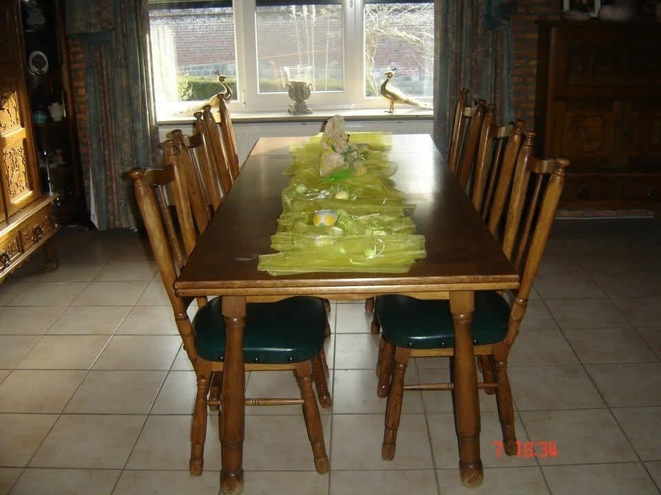Houten tafel verlengbaar, Huis en Inrichting, Tafels | Eettafels, Ophalen, Gebruikt