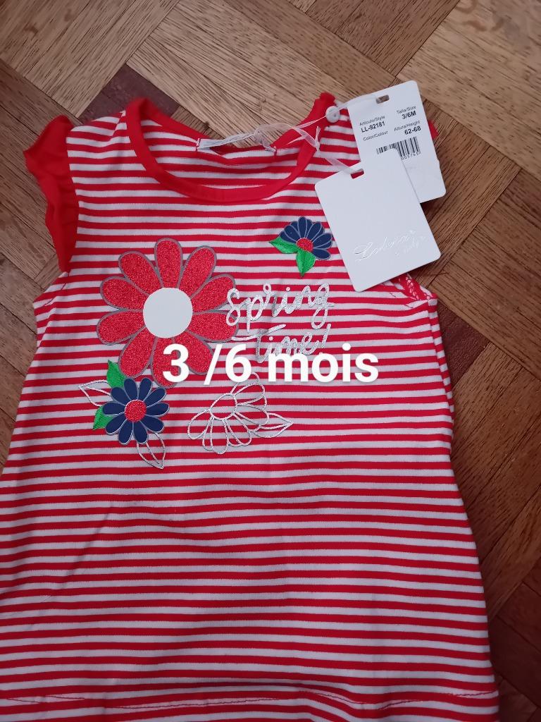 Robe bébé marinière 3/6 mois, Enfants & Bébés, Enlèvement ou Envoi, Neuf, Fille, Robe ou Jupe