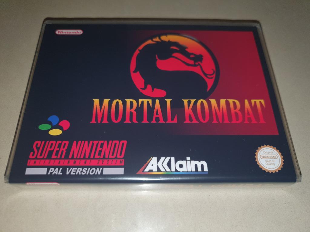 Mortal Kombat SNES Game Case (2), Games en Spelcomputers, Games | Nintendo Super NES, Zo goed als nieuw, Verzenden