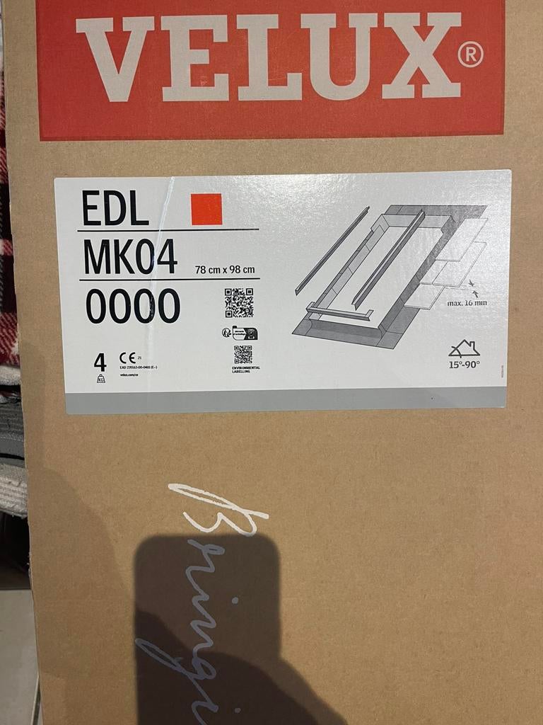 Raccord d’étanchéite pour fenêtre de toit VELUX(ardoise ), Enlèvement, Comme neuf