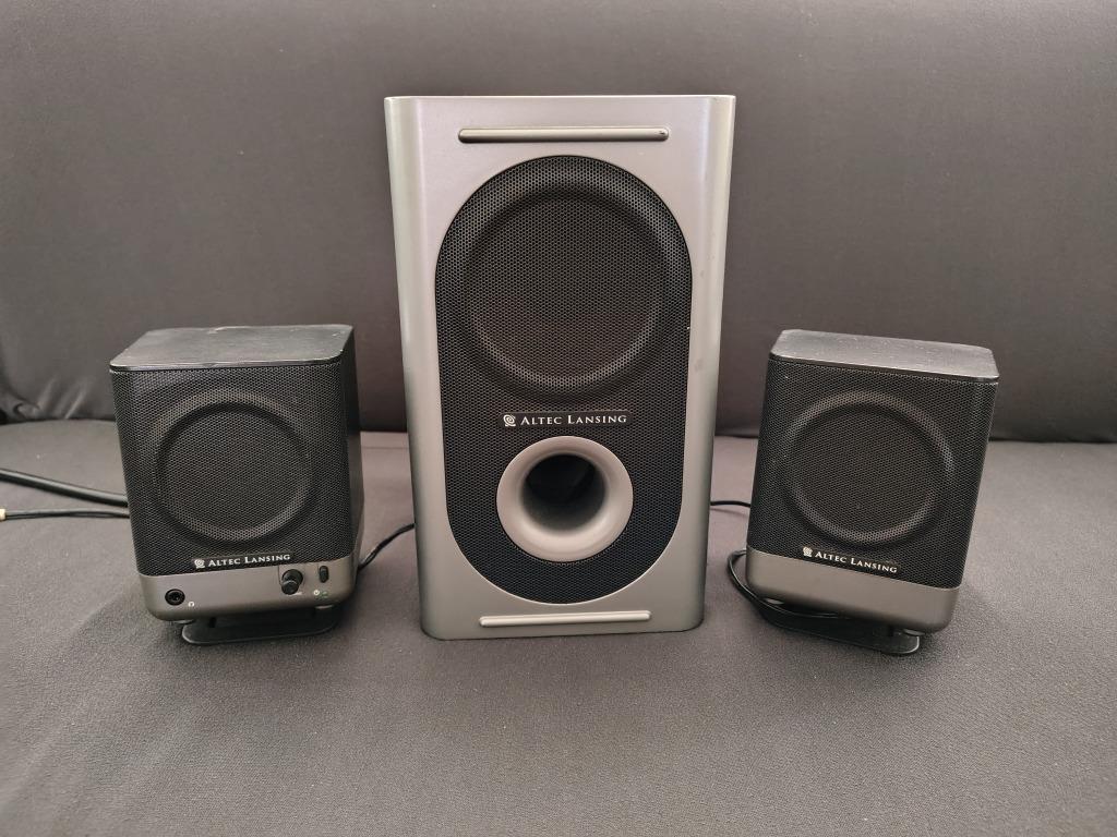 Kit d'enceintes 2.1 - Altec Lansing 221, Enlèvement ou Envoi, Comme neuf, Canal audio 2.1, Altec Lansing