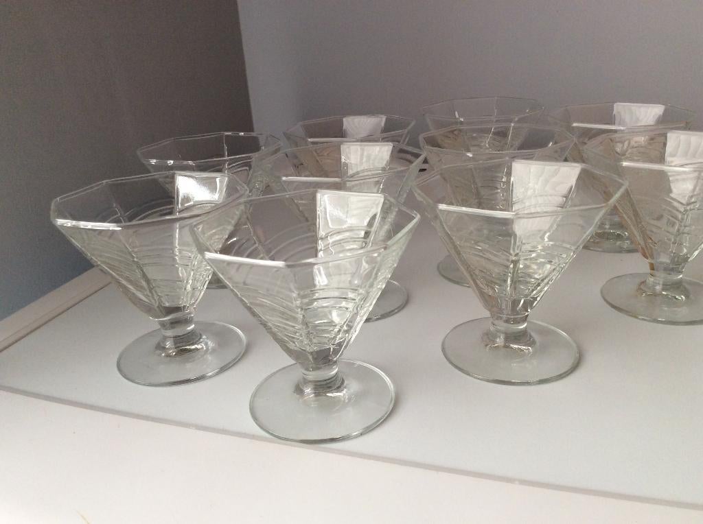 10 IJSCOUPES, Ophalen, Zo goed als nieuw, Glas, Glas of Glazen