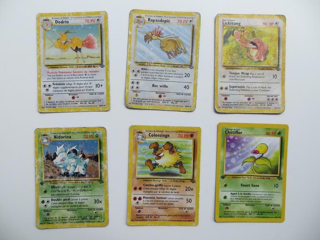 Cartes Pokémon Wizards Jungle, Enlèvement ou Envoi, Utilisé, Cartes en vrac