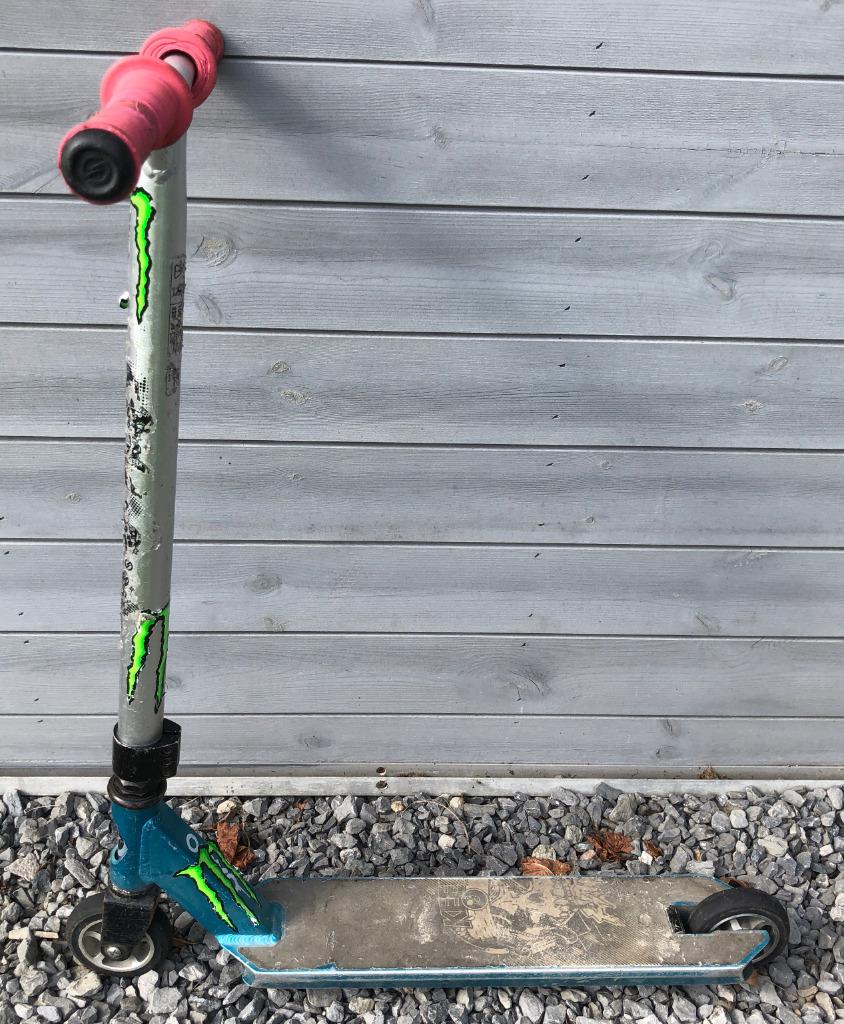 Grijs-blauwe step Oxelo, Fietsen en Brommers, Steps, Ophalen, Gebruikt, Gewone step, Oxelo