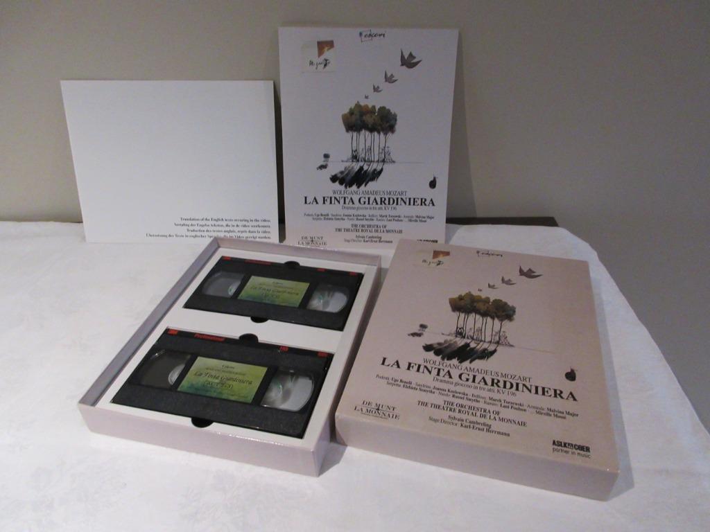 LA FINTA GIARDINIERA MOZART VHS Orchestra de la Monnaie, Ophalen