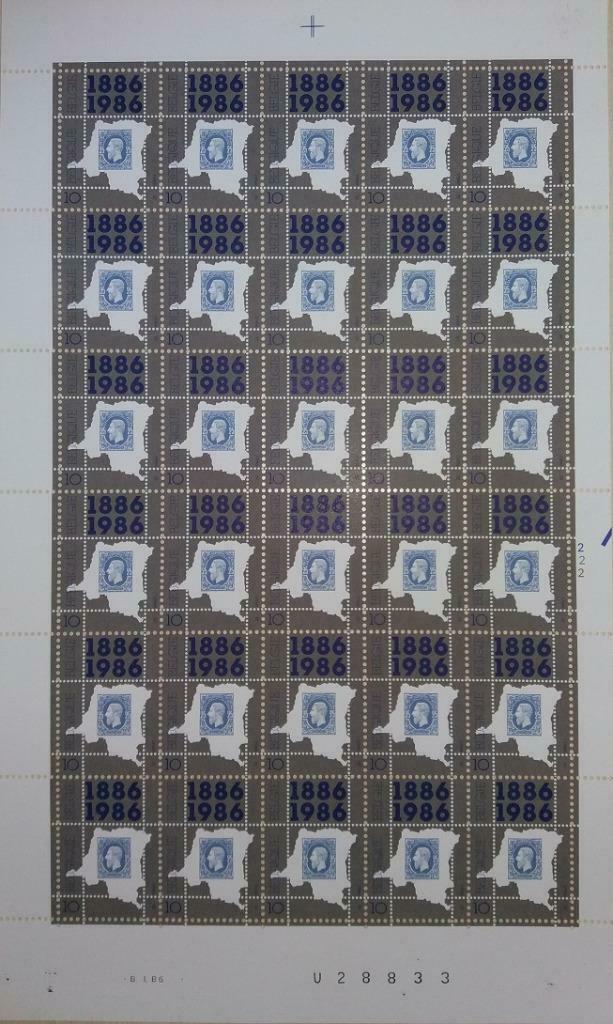 2199 100e anniversaire 1er timbre-poste indépendance Congo, Enlèvement ou Envoi, Timbre-poste, Neuf