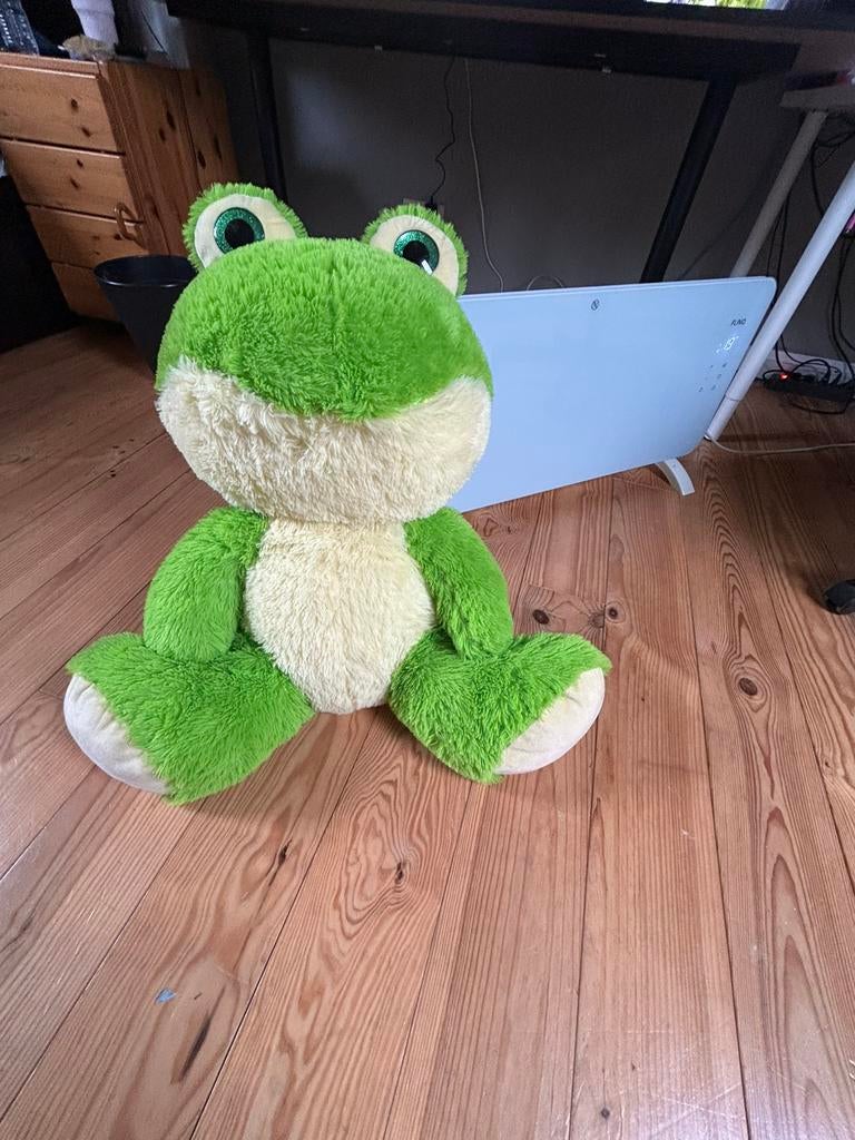 Peluche grenouille, Enlèvement, Comme neuf, Grenouille