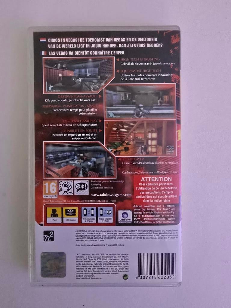 Tom Clancy's Rainbow Six Vegas PSP, Ophalen, Zo goed als nieuw