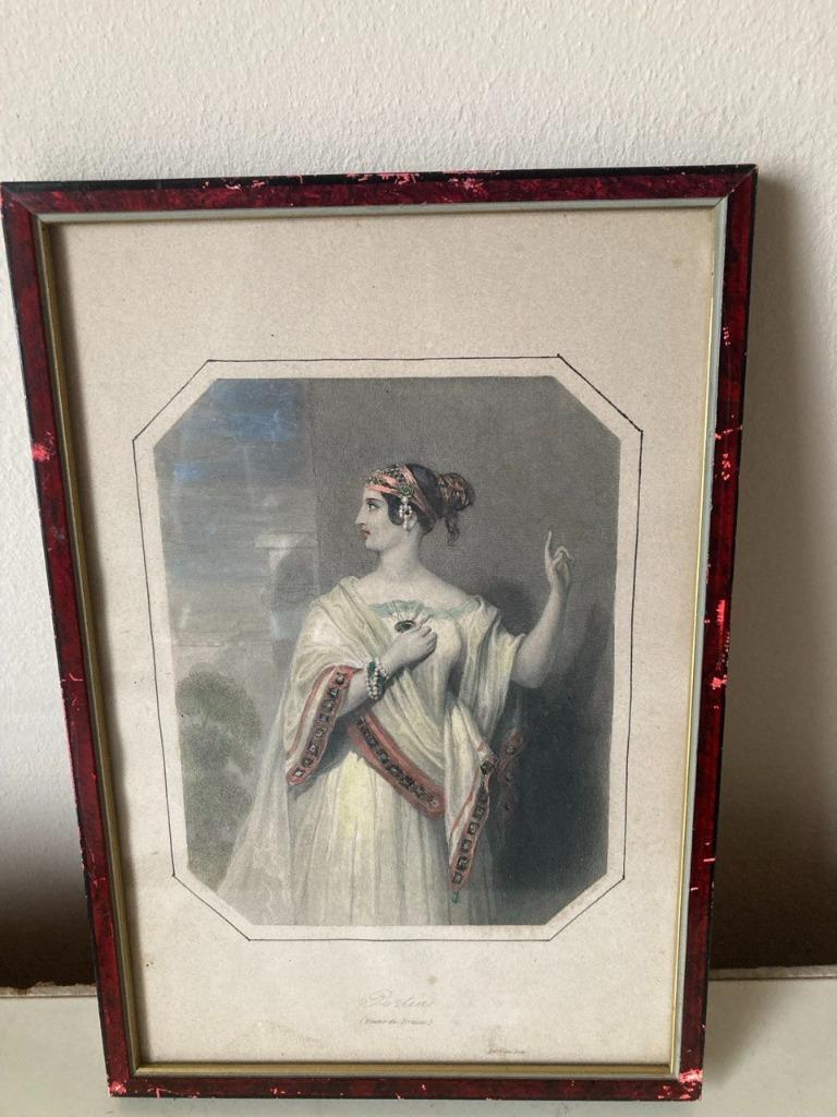 Portretten van historische vrouwen kunstlithografieën, Antiek en Kunst, Ophalen