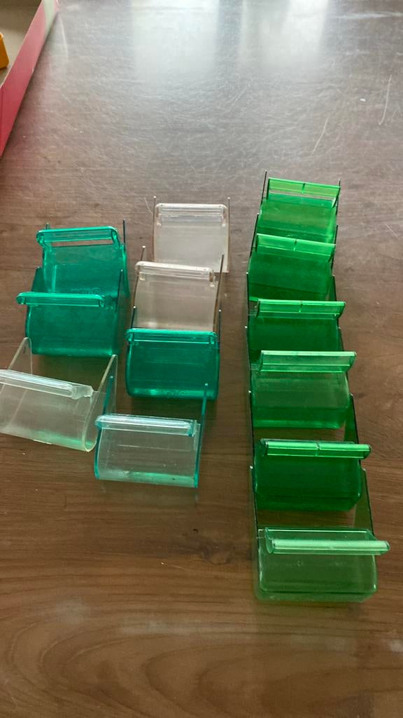 Eetbakjes van onze aluminium vogelkkooien mt trespa(zak16/d6, Dieren en Toebehoren, Ophalen, Gebruikt