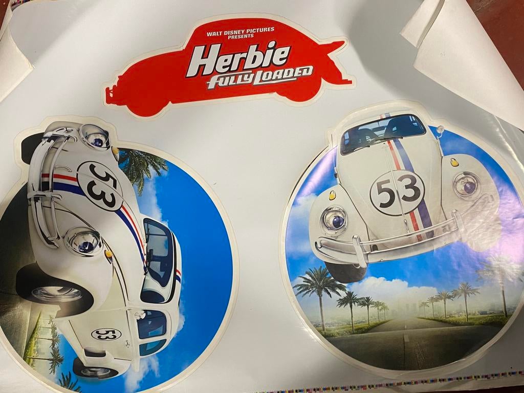 Vw herbie fully loaded 2005 - support publicité cinéma, Enlèvement, Publicité