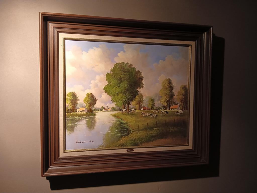 Koeien in weide, Antiek en Kunst, Ophalen