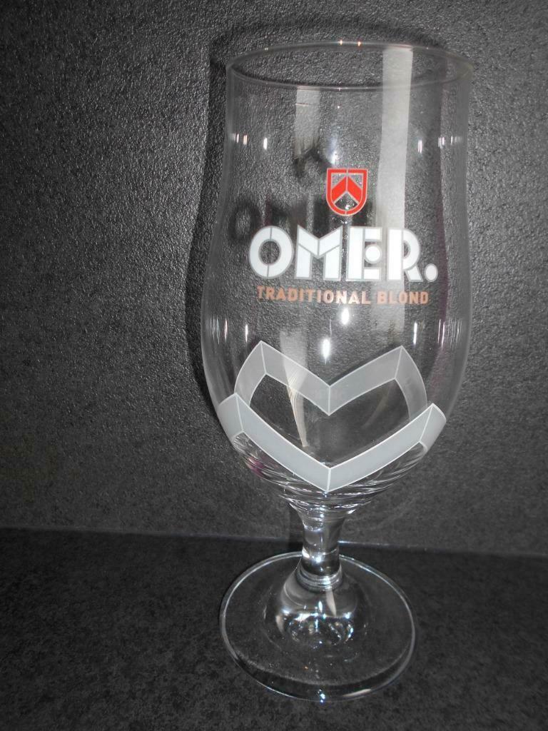 OMER bierglazen, Ophalen, Zo goed als nieuw, Bierglas