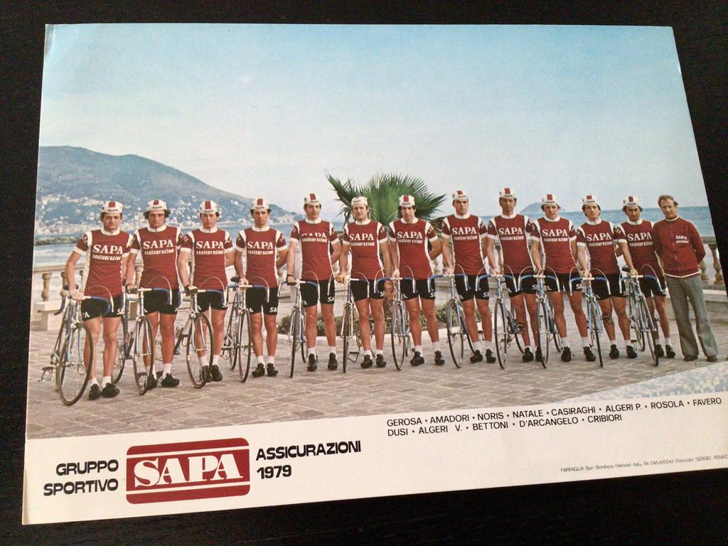 Wielerkaart 1979 team sapa colnago algeri rosola, Sports & Fitness, Cyclisme, Envoi, Comme neuf