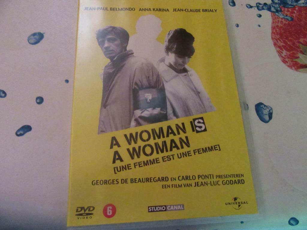 A Woman IS A Woman met Jean Paul Belmondo, 1960 tot 1980, Drama, Ophalen of Verzenden, Zo goed als nieuw