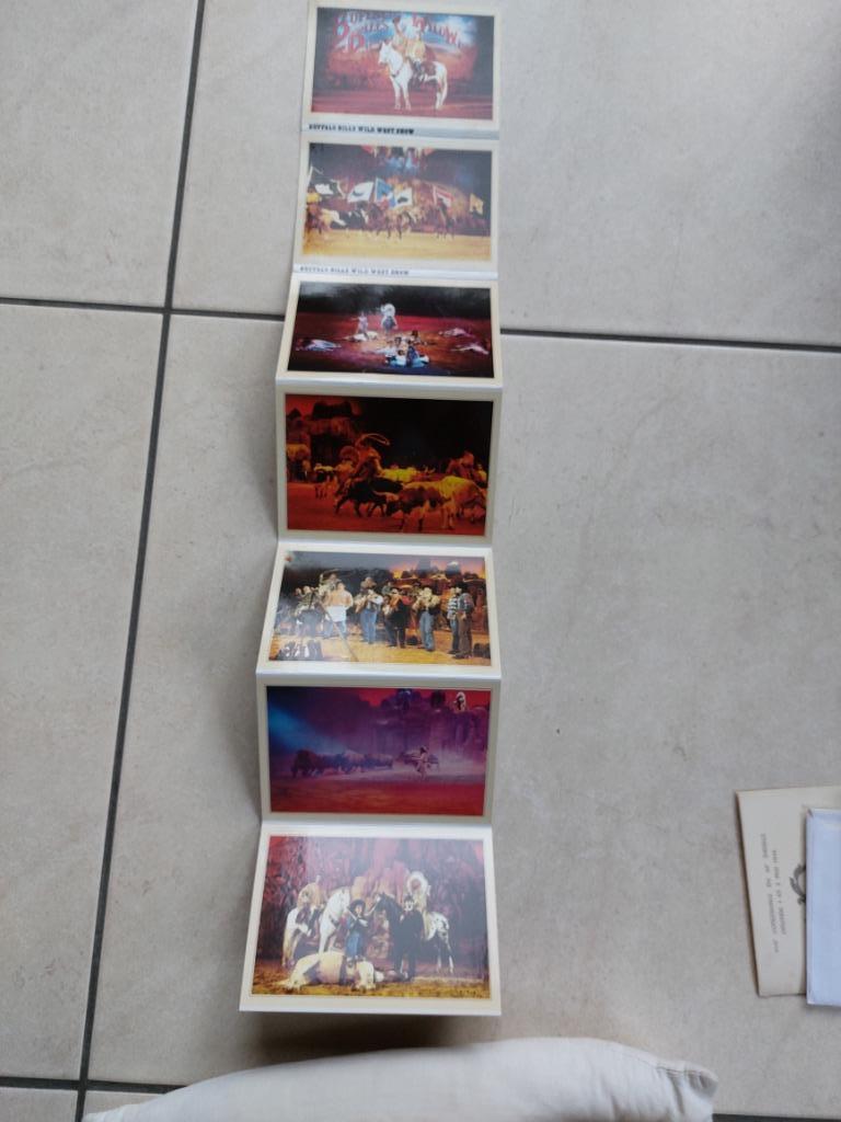 accordeonboekje postkaarten Buffalo Bill, Verzamelen, Verzenden