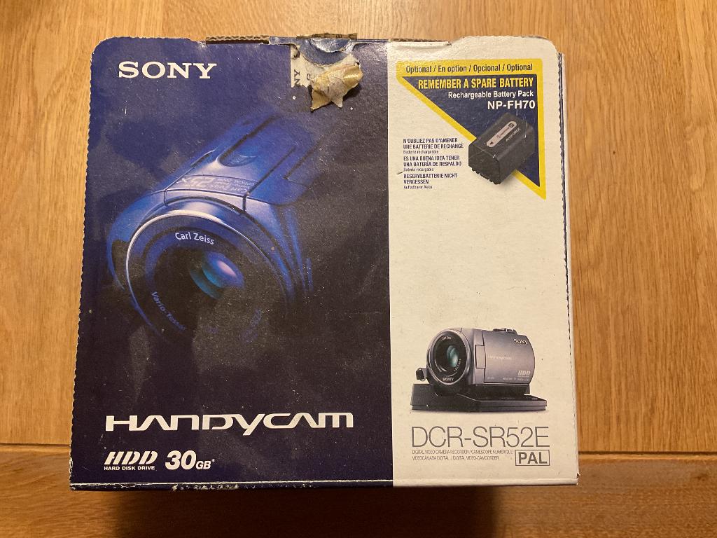 Handycam Sony DCR-SR52E, TV, Hi-fi & Vidéo, Caméscopes numériques, Utilisé, Caméra, Sony, 20x ou plus, Full HD, Enlèvement