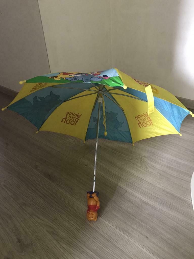 Winnie de phoo paraplu, Ophalen, Gebruikt