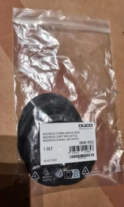 Ducoflex O-ring D63, Enlèvement, Neuf