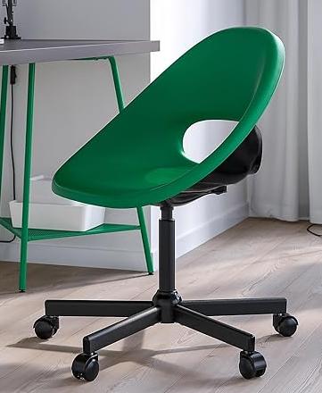IKEA MALSKÄR/ELDBERGET BUROSTOEL GROEN/ZWART, Huis en Inrichting, Ophalen, Zo goed als nieuw, Groen, Bureaustoel