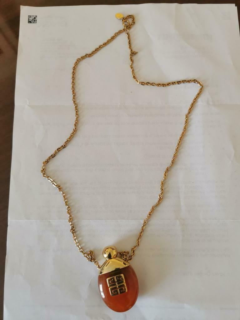 Collier Givenchy, Enlèvement ou Envoi, Avec pendentif, Or, Or