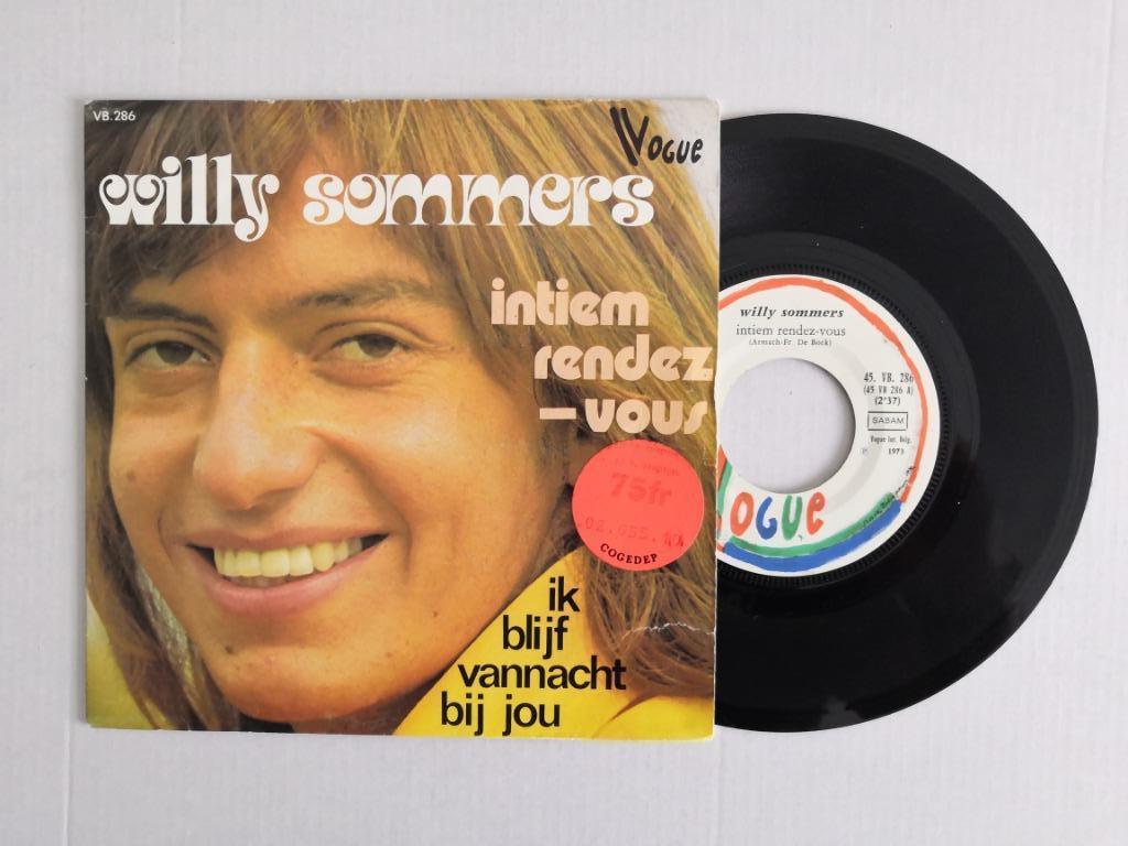 WILLY SOMMERS - Intiem rendez-vous (single), Cd's en Dvd's, Vinyl Singles, Verzenden, Zo goed als nieuw, Nederlandstalig
