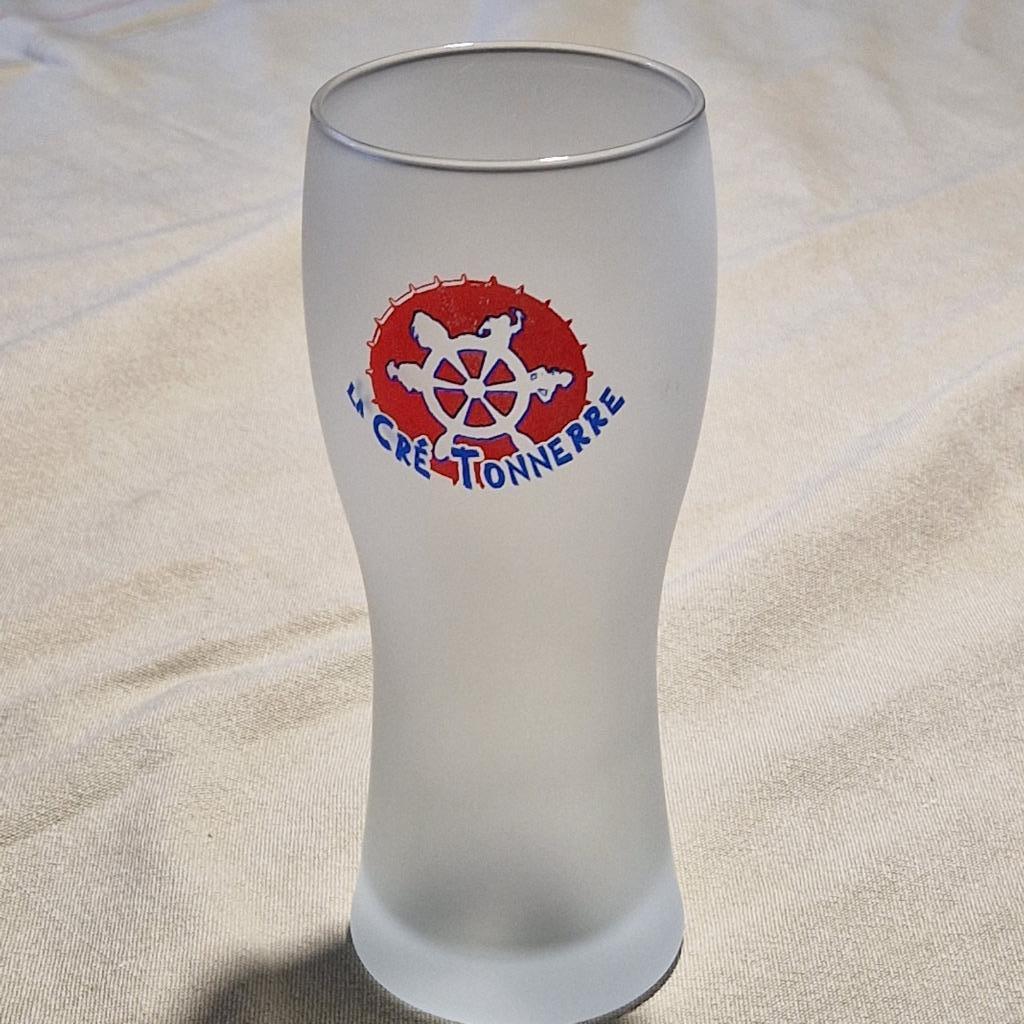 Verre la cré tonnerre Brasserie de Silly, Enlèvement ou Envoi, Utilisé, Verre à bière