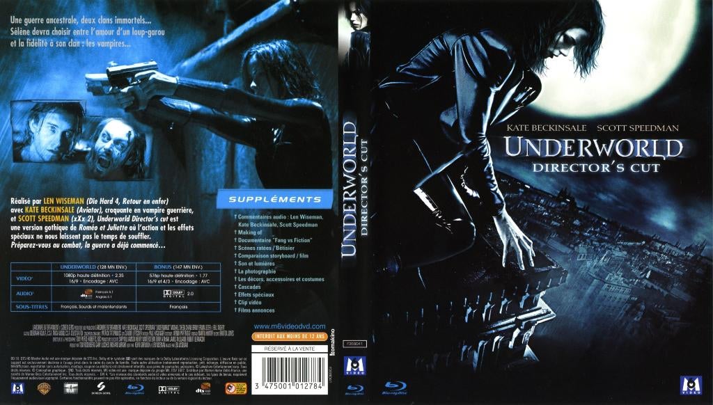 underworld (blu-ray) neuf, Cd's en Dvd's, Blu-ray, Ophalen of Verzenden, Zo goed als nieuw, Horror