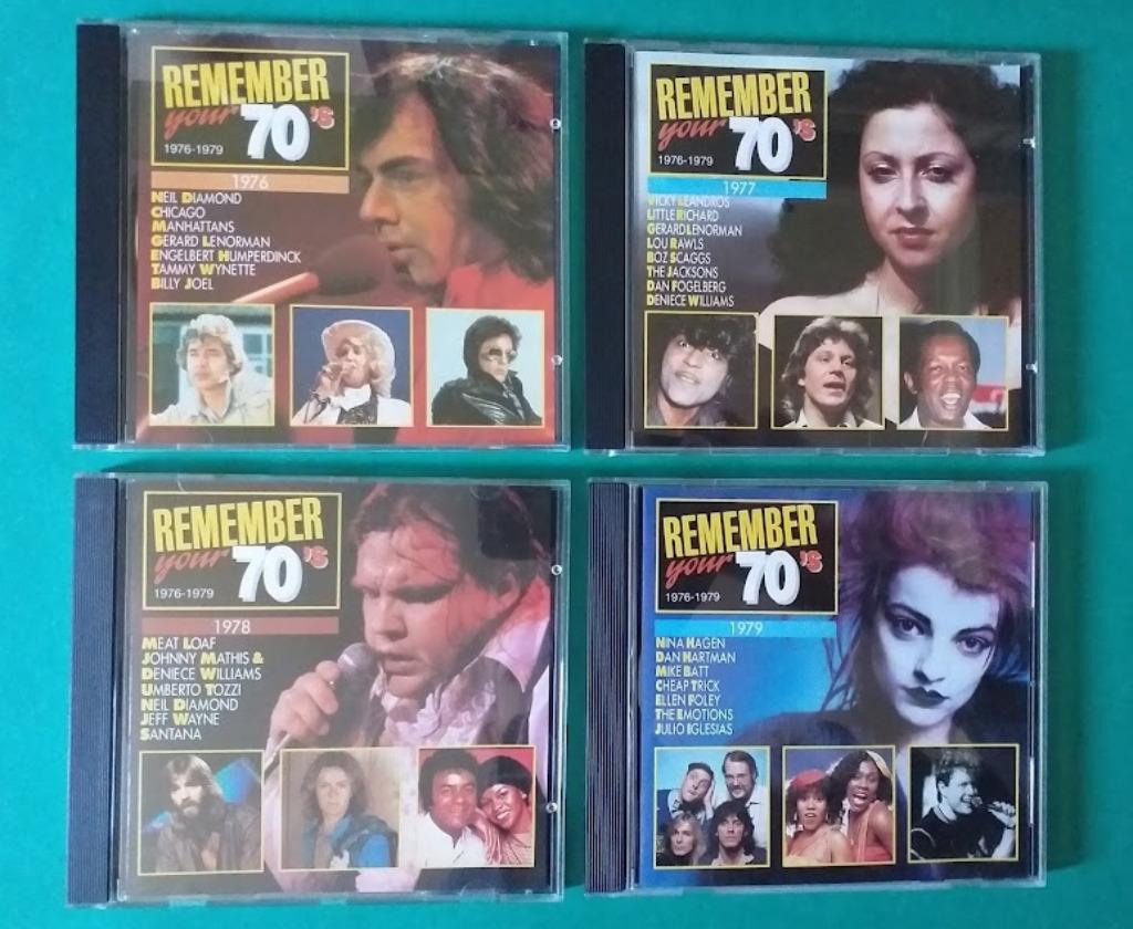 4 CD's - Remember your 70's ( 1976 tot en met 1979 ), Ophalen of Verzenden, Zo goed als nieuw, Pop