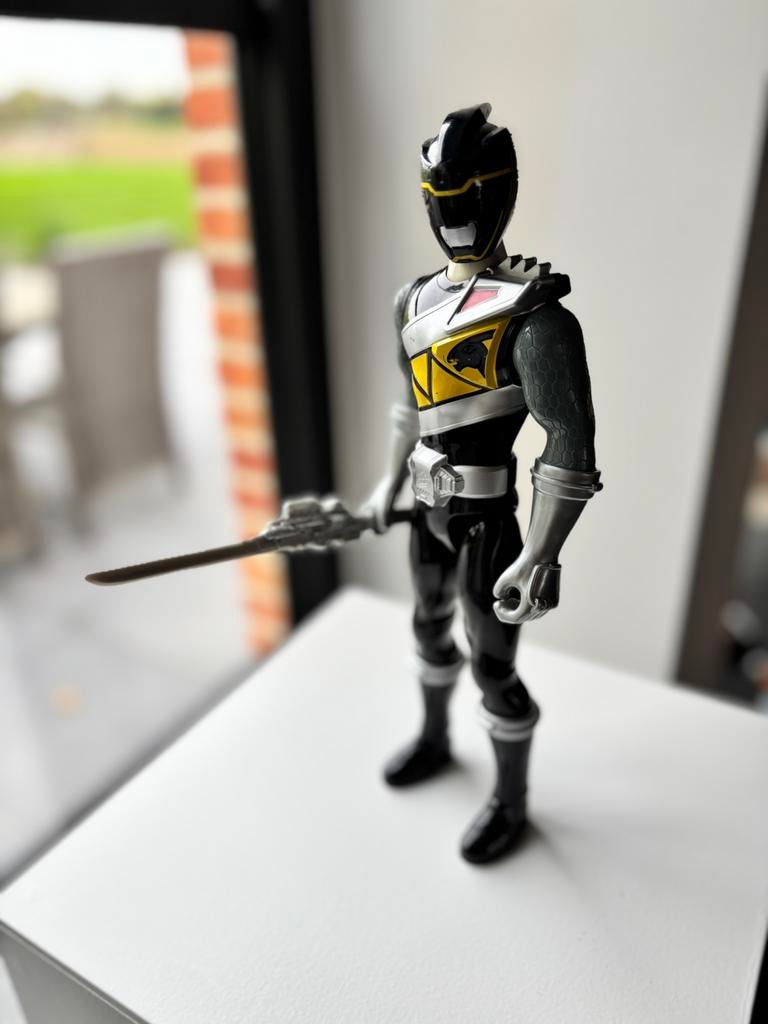 Zwarte Power Ranger 30cm, Ophalen of Verzenden, Gebruikt
