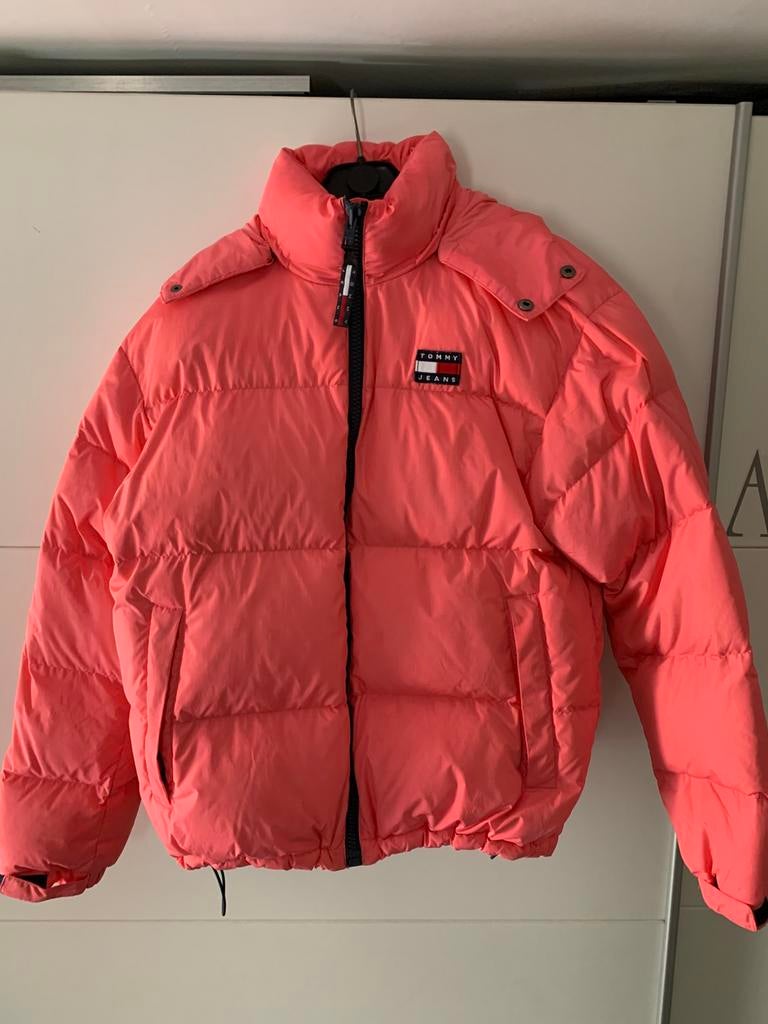 Tommy hilfiger jas roze, Kleding | Heren, Jassen | Winter, Ophalen, Zo goed als nieuw, Tommy hilfiger, Roze