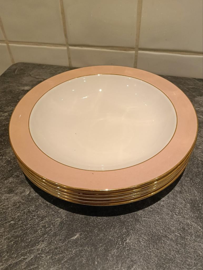 5 assiettes creuses de Keralux, Antiquités & Art, Enlèvement ou Envoi