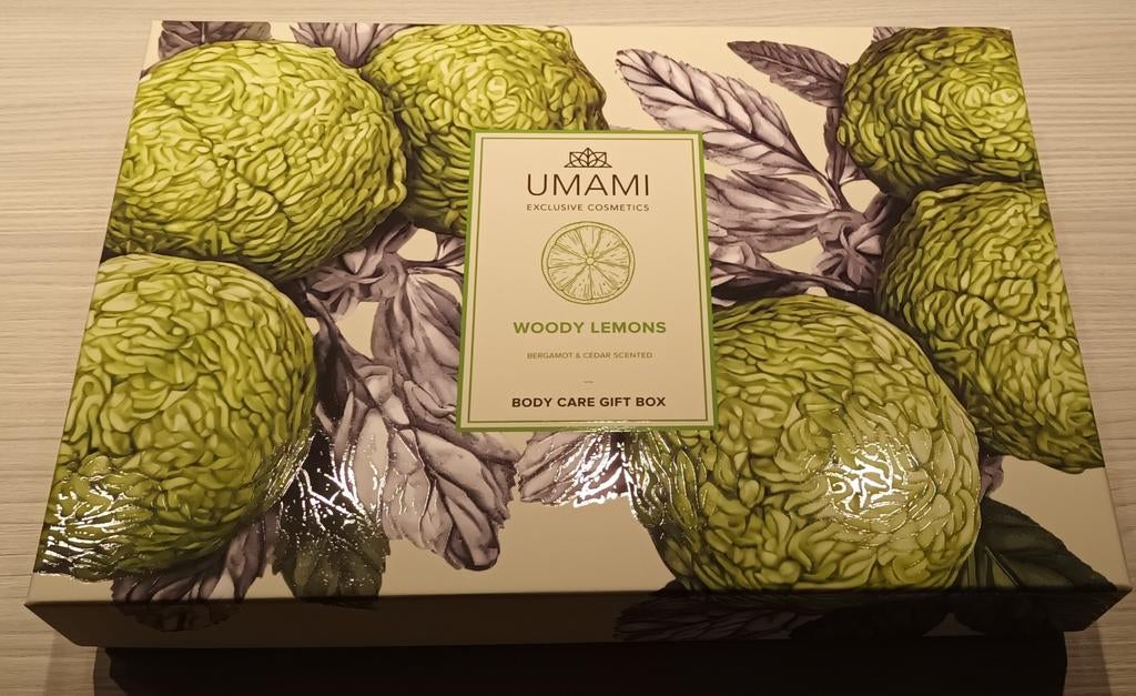 Cadeaubox Umami Woody Lemons, Bijoux, Sacs & Beauté, Beauté | Soins du corps, Enlèvement, Neuf, Baignoire & Douche