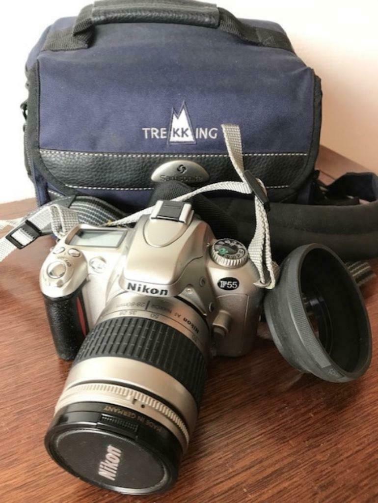 Nikon F55+objectif 28-80mm+filtre UV+pare soleil+Somsonite p, Enlèvement ou Envoi, Utilisé, Nikon