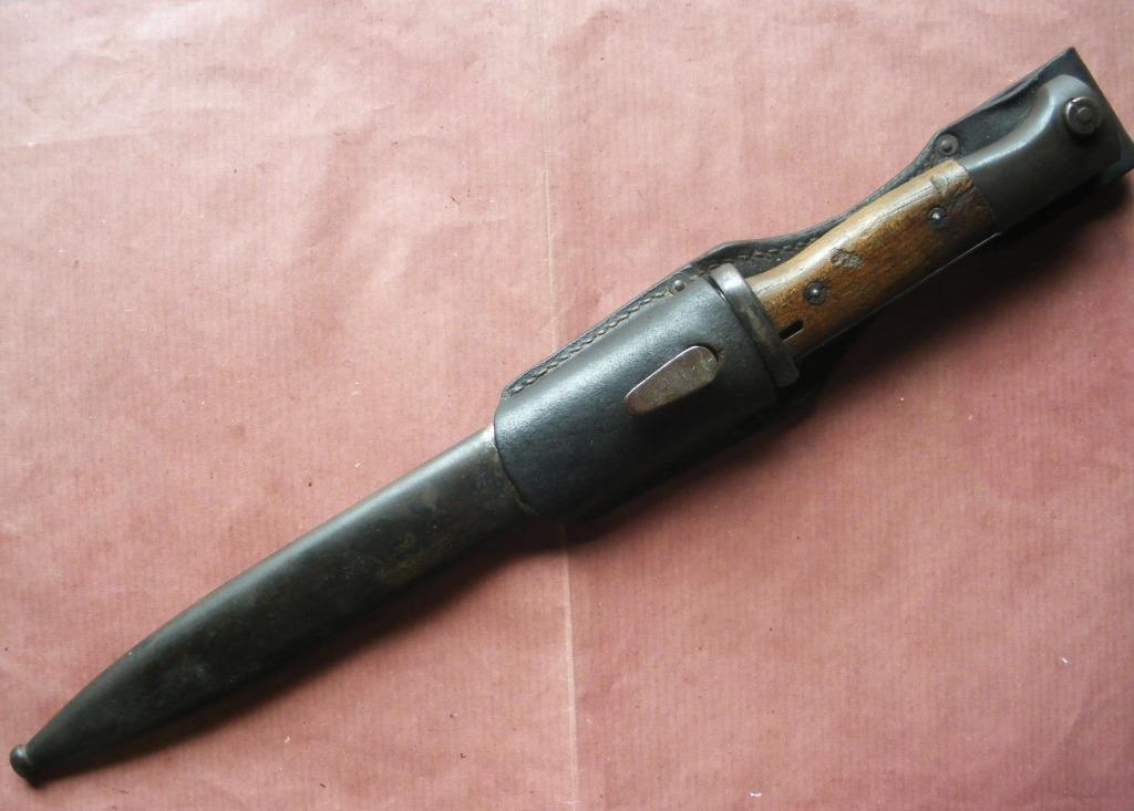 98k allemande 1944 fourreau & gousset pas d'offre sous € 240, Verzamelen, Militaria | Tweede Wereldoorlog, Landmacht, Mes of Dolk