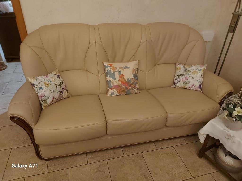 Divan 3 places en cuir, Maison & Meubles, Cuir