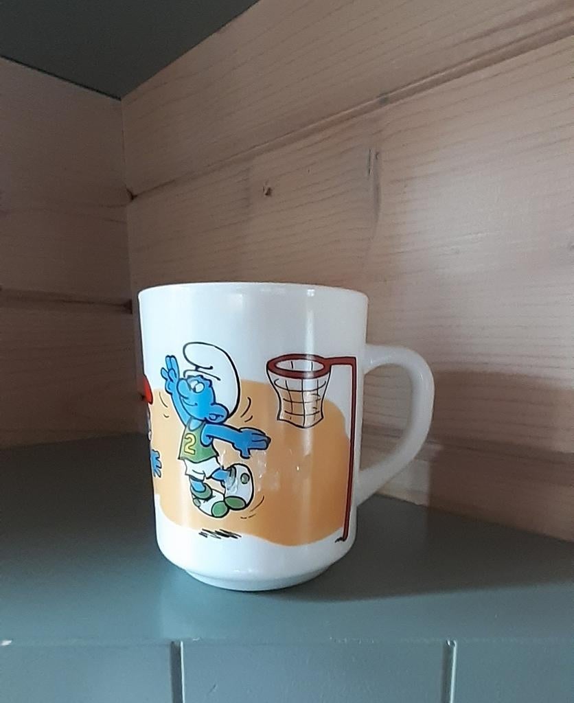 De Smurfen tas mok arcopal, Ophalen of Verzenden, Zo goed als nieuw
