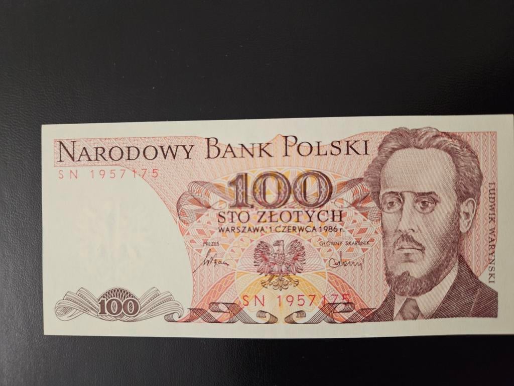 100 zloty Pologne 1986 année UNC, Enlèvement ou Envoi, Pologne, Billets en vrac